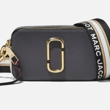 Túi đeo chéo nữ Marc Jacobs màu xám The Snapshot Calf Leather Camera Bag in Shadow Multi